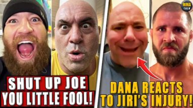 Conor McGregor GOES ON TIRADE against Joe Rogan! Dana White REACTS to Prochazka vacating UFC belt