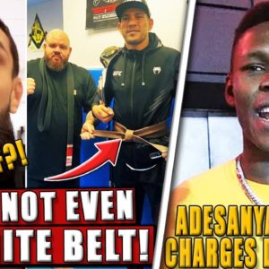 MMA Fans ROAST Alex Pereira for receiving BJJ brown belt! Adesanya FREED + charges dismissed! Edgar