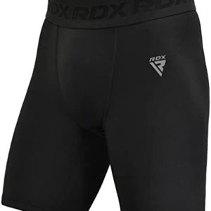 RDX MMA Compression Shorts, Lightweight Trunks for Kick Boxing Training Cage Fighting Muay Thai BJJ Grappling Combat Sports