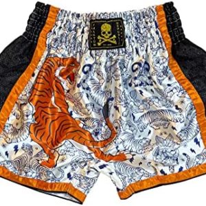 Tiger Print Muay Thai Shorts | Men | Women | Unisex | Boxing Trunks
