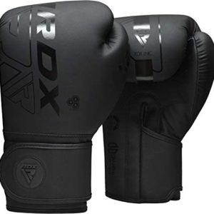 RDX Boxing Gloves Men Women, Pro Training Sparring, Maya Hide Leather Muay Thai MMA Kickboxing, Adult Heavy Punching Bag Gloves Mitts Focus Pad Workout, Ventilated Palm, 8 10 12 14 16 Oz