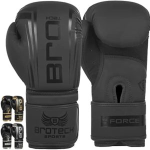 Brotech Force Boxing Gloves for Men & Women, Training, Sparring, Punching, Heavy Bag, Focus Mitts Pads Workout - Kickboxing, Muay Thai, MMA - Multi Layered with Ventilated Palm