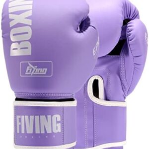 FIVING Women's Pro Style Boxing Gloves for Training Muay Thai Ladies for Sparring,Fighting Kickboxing Good for Punch Bag,Focus Pads and Double End Ball Punching