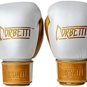 Corbetti Muay Thai Pro Boxing Gloves for Men and Women, Double Stitched with Kevlar and Full Grain Leather, for Training Sparring Pad Work and Heavy Bag