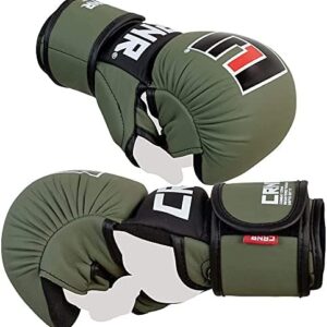 Combat Corner - MMA Spar Gloves for Men and Women - Kickboxing, MMA, Muay Thai Sparring Training Gloves | OD Green