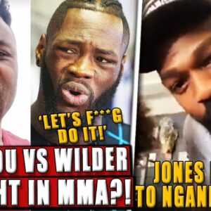 Francis Ngannou REVEALS Deontay Wilder MMA CLASH might be next! Jones REACTS to Ngannou vs. Fury