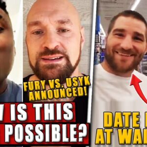 ANGRY Francis Ngannou REACTS to Tyson Fury vs. Usyk booking! Strickland's date night at Walmart!