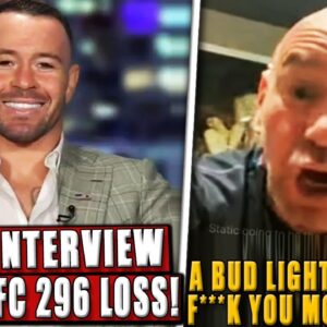 Colby Covington's FIRST INTERVIEW after UFC 296 loss! Dana White GOES OFF! Belal-Edwards' coach