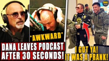 Dana White WALKS OFF Howie Mandel's podcast after 30s! Cejudo REVEALS firing his coach was a prank!