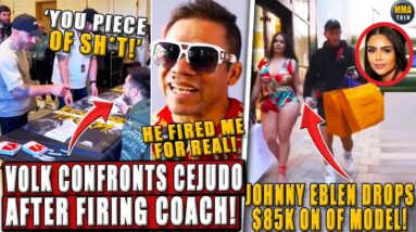 Volkanovski CONFRONTS Cejudo for FIRING his coach! Fans SLAM Eblen for dropping $85k on OF Model!