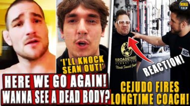 Sean Strickland THREATENS 'to K!LL' Bryce Hall + shares DMs! Cejudo REMOVES his longtime coach!