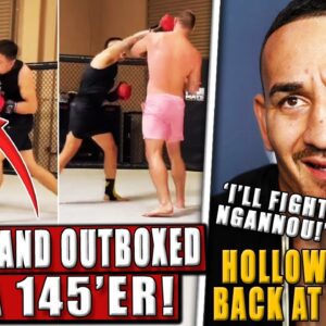 Sean Strickland OUTBOXED by a featherweight fighter! Holloway FIRES BACK at critics!Conor-retirement