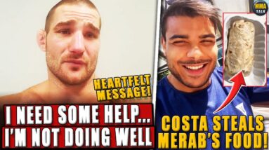 MMA Community CONCERNED for Sean Strickland after NEW VIDEO! Costa STEALS Merab's food!O'Malley-Vera