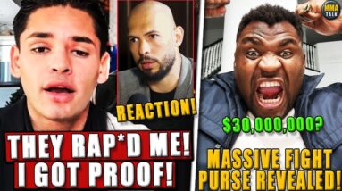 Ryan Garcia TELLS Andrew Tate that he got R*PED! Ngannou's fight purse REVEALED! Perry on Joe Rogan!