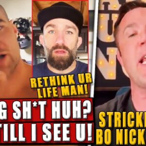 Sean Strickland THREATENS to slap Michael Chiesa! O'Malley on Strickland's mental health issues!