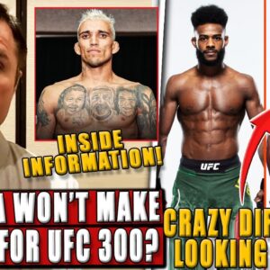 Chael Sonnen REVEALS Charles Oliveira is STRUGGLING to make weight! Sterling LOOKING JACKED! Conor