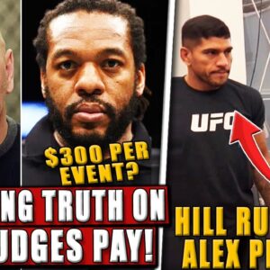 SHOCKING TRUTH on UFC Judges pay! Jamahal Hill RUNS INTO Alex Pereira! Bisping RESPONDS to Gaethje!