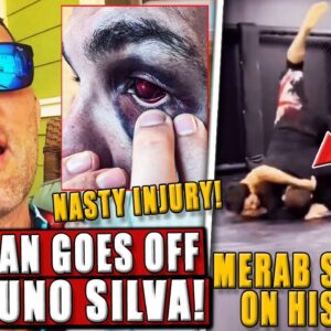Chris Weidman REVEALS NASTY eye injury sustained vs. Bruno Silva! Merab gets SLAMMED on his head!