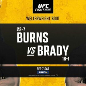 The Ultimate Showdown: Burns vs. Brady Fight Preview