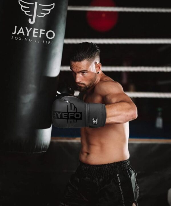 R-6 Pro Boxing Gloves: Leather Sparring Mitts for Men & Women MMA Training - Image 5