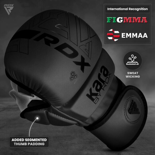 RDX Pro MMA Gloves: Hybrid Open Palm Sparring Mitts for Men & Women - Image 2