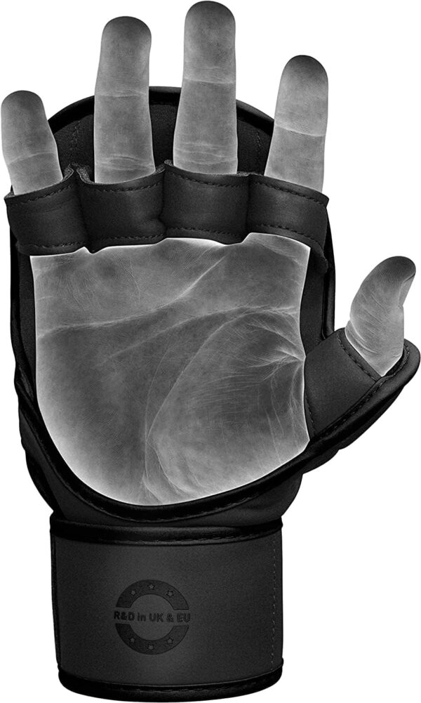 RDX Pro MMA Gloves: Hybrid Open Palm Sparring Mitts for Men & Women - Image 8