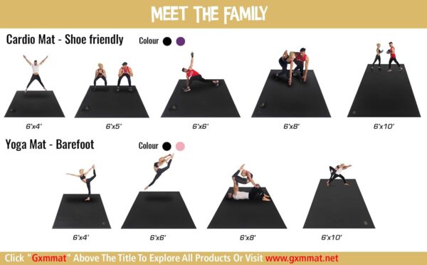 GXMMAT 16'x6' Extra Large Home Gym Exercise Mat for MMA, Weights, Fitness - Image 6