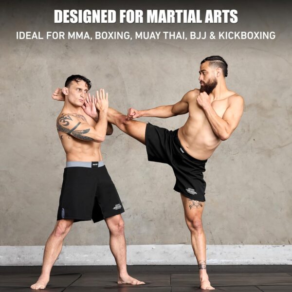 Black Jack Pro BJJ Shorts: Men's No-Gi Grappling MMA Fight Shorts, Lightweight & Durable - Image 6