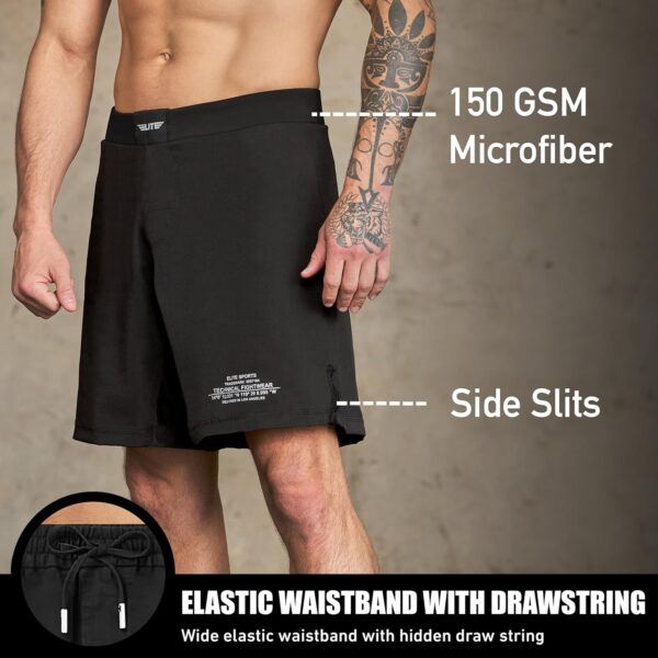 Black Jack UFC MMA Grappling Shorts - Pro No Gi BJJ Fight Shorts for Men - Image 2