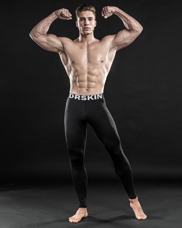 DRSKIN Men's Compression Pants: Thermal Athletic Leggings for Running & Workout - Image 5