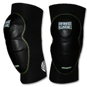Deluxe MiM-Foam Knee Pads - Leather for MMA Grappling Jiu Jitsu-Large