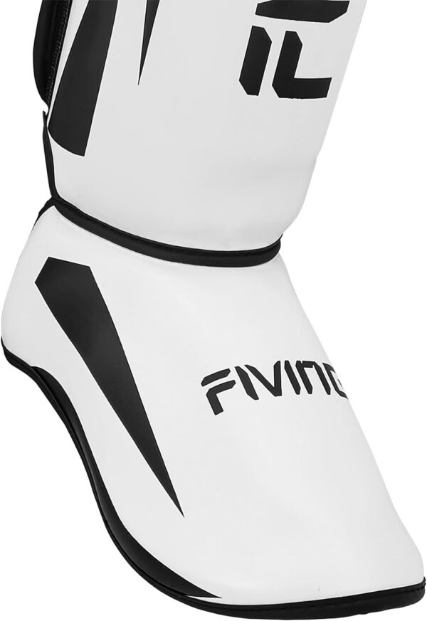 FIVING Pro MMA Shin Guards: Padded Muay Thai Leg Protectors with Instep Coverage - Image 3