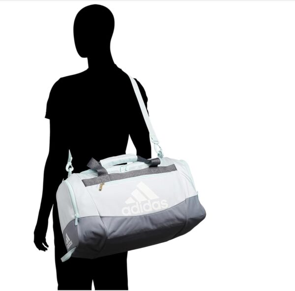Adidas Defender 4.0 Medium Duffel Bag: Durable Sports & Travel Gear 66L Black/White - Image 7