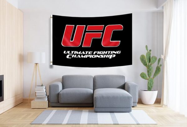 UFC Flag Banner 3x5 Ft | Ultimate Fighting Championship Man Cave Decor Indoor/Outdoor - Image 4