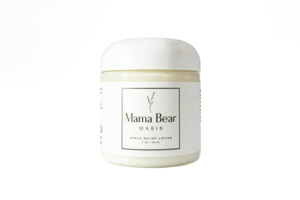 Neuropathy Mama Bear Oasis Lotion - Soothing Nerve Lotion w/ Magnesium Chloride & Pure Ingredients - Fast-Absorbing Nerve Pain Relief Cream - Gentle & Nongreasy Cream For Swollen Feet