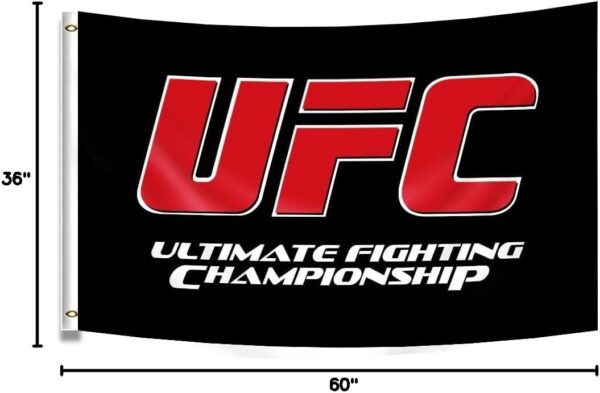 UFC Flag Banner 3x5 Ft | Ultimate Fighting Championship Man Cave Decor Indoor/Outdoor - Image 5