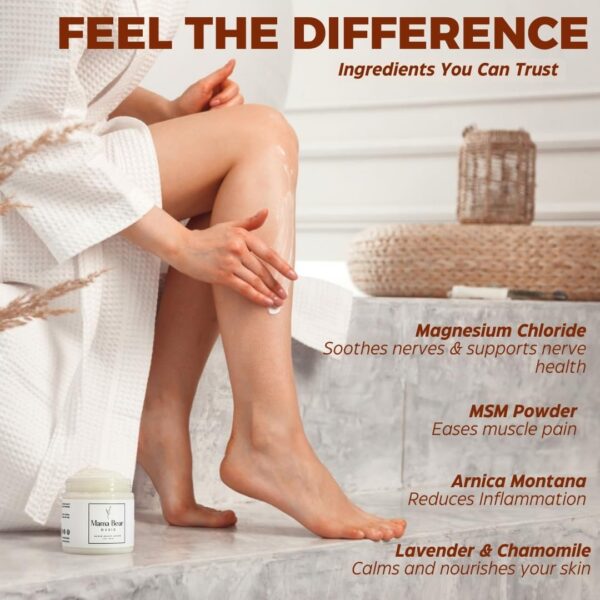 Neuropathy Relief Lotion | Fast-Absorbing Magnesium Chloride Cream - Image 3