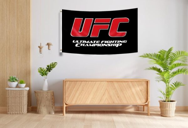 UFC Flag Banner 3x5 Ft | Ultimate Fighting Championship Man Cave Decor Indoor/Outdoor - Image 3