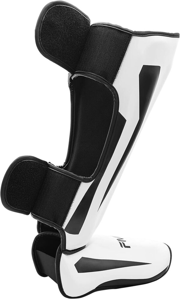 FIVING Pro MMA Shin Guards: Padded Muay Thai Leg Protectors with Instep Coverage - Image 2