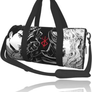 Anime Gym Bag for Women Men - Large Capacity Waterproof Workout Fitness Travel Sports Bags Fashion Street Camping Weekender Expandable Carry On Duffle Bag For Couple (B3)