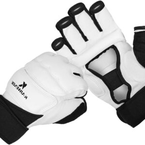 Half Finger Kickboxing Gloves - Also Fit for Taekwondo Sparring,Training Light Workouts, Muay Thai, Martial Arts(Karav Maga),Karate,Shadow Boxing,Cardio Kickboxing Class,Combat Class
