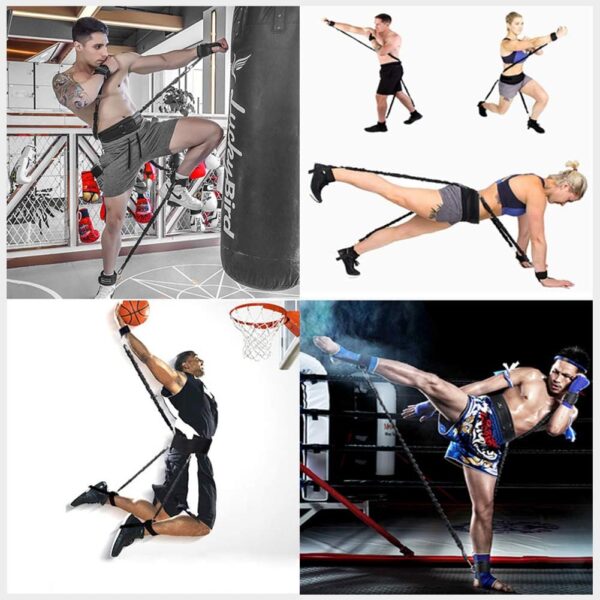 Pro Boxing Resistance Bands - MMA Leg Strength & Agility Training Straps Set - Image 7