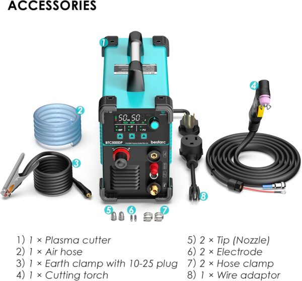 Best Dual Voltage 50Amp Pilot Arc Plasma Cutter - Non-Touch IGBT Metal Cutting Machine - Image 6