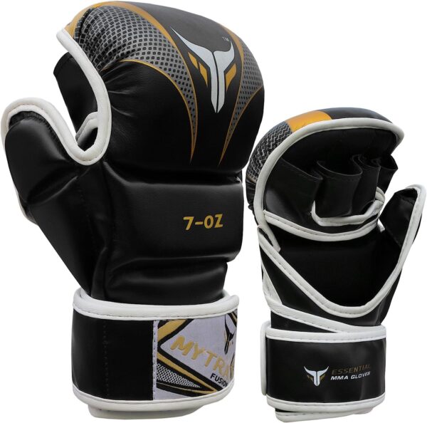 Mytra Fusion 7oz Open Palm MMA Grappling Gloves - Wrist Support, Training & Sparring - Image 9