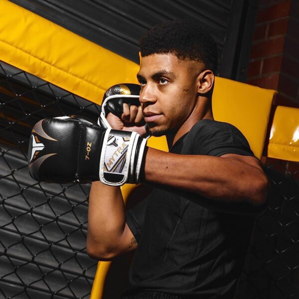 Mytra Fusion 7oz Open Palm MMA Grappling Gloves - Wrist Support, Training & Sparring - Image 3