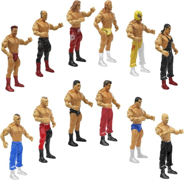 WWE Wrestling Action Figures Set - 12 Realistic 7-Inch Fighters for Kids' Play - Image 5