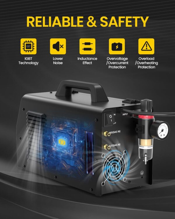 HZXVOGEN 200A 6-in-1 Multi-Process Welder: MIG/TIG/Stick/Plasma Cutter - Image 4