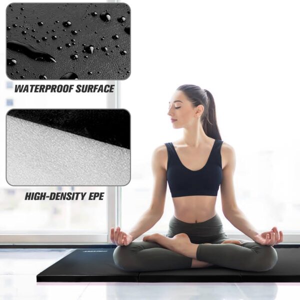 RitFit 2" Thick Folding Exercise Mat: Yoga, MMA, Gym | Non-Slip Cushioned Mat - Image 5