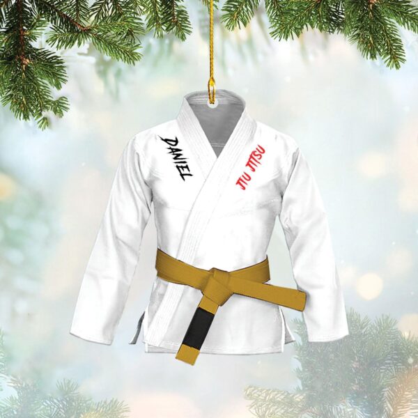 Personalized Jiu Jitsu Ornament | Custom BJJ Sensei Gift Idea - Image 7