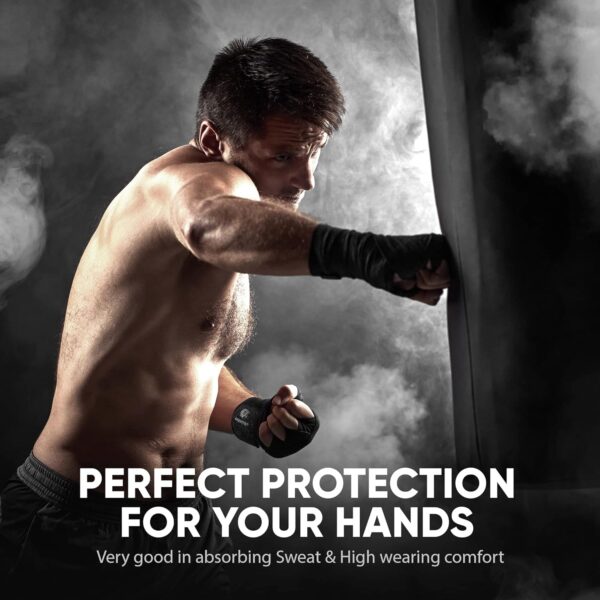 FIGHTR Boxing Hand Wraps 160" Semi-Elastic Pro MMA Muay Thai Wraps w/ Thumb Loop - Image 3